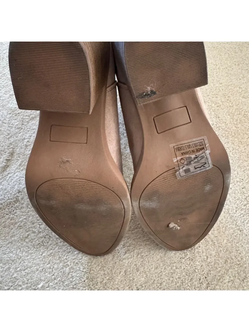 Qupid Women's Tan Ankle Boots size 8.5